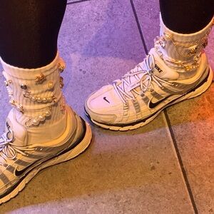 JUNK SOCKS!!! Handmade broaches, beautiful designs. Come in many colors!!! New.